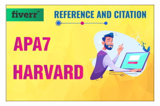 edit references, citations in apa 7 and harvard
