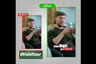 do video editing for youtube, insta reels and tiktok videos