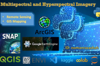 do multispectral or hyperspectral imagery processing in python or gis softwares