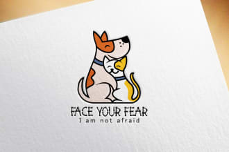 do professional unique pet, dog, animal, custom logo design