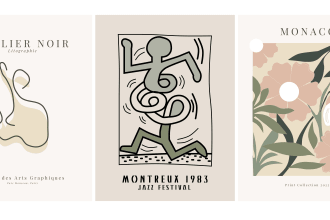 create amazing minimalist colourful posters