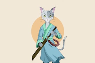 draw a cartoon portrait of your pet