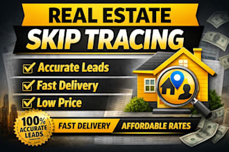 provide real estate skip tracing leads with phone numbers