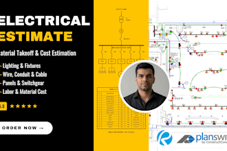 do electrical material take off, and cost estimation