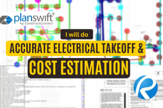 do electrical material take off, quantity take off, and cost estimation