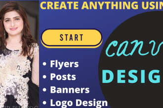 design anything in canva, social media post, templates, logo