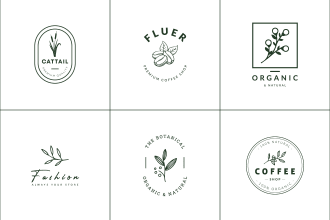 design trendy watercolor feminine signature elegant luxury urgent logo