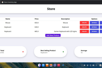 create a modern web application or rest API