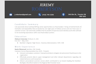 write a professional resume and cover letter