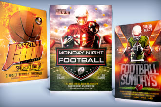 do sports flyer, basketball, football, soccer, fitness, gym flyer poster