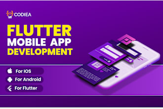 design and make a custom mobile ios android app with flutter