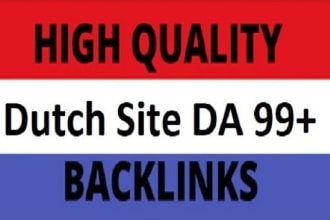do 22 high authority unique dutch backlinks white hat netherlands link building