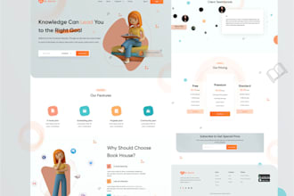 design a modern landing page