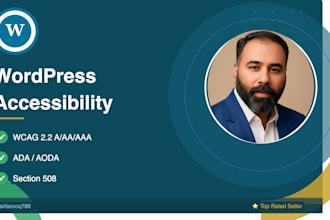perform accessibility and wcag on wordpress website