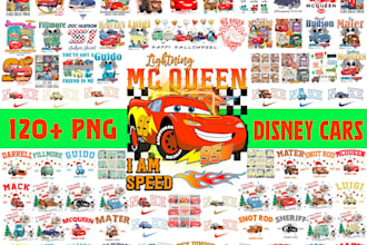 provide mega bundle cars and friends png, cars lightning png