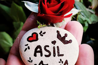 write your name on the stone