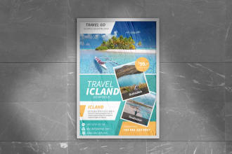 design stylish flyer, poster, or magazine cover