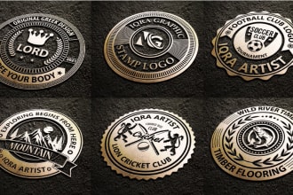 design retro vintage badge stamp seal and rustic logo