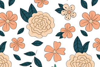 design a seamless vector pattern for you