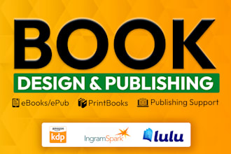 format your book for amazon kindle ebook or KDP paperback book design