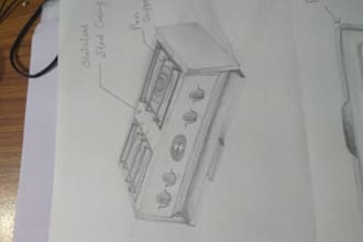 industrial design and concept sketched of product