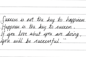 write your letter in cursive handwriting and post it worldwide