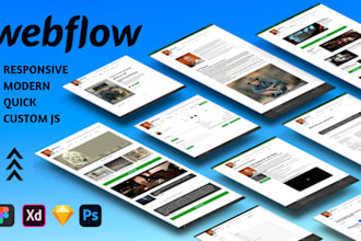 fix design redesign and do figma to webflow website design