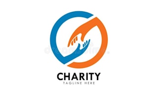 make an amazing eye catching  charity logo design with free vector file