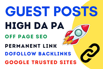 write and publish 10 guest blog post on high da pa 70 plus