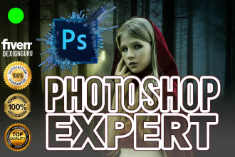 be your photoshop expert to do editing, design or redesign
