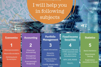 help you in accounting, finance, statistics and economics