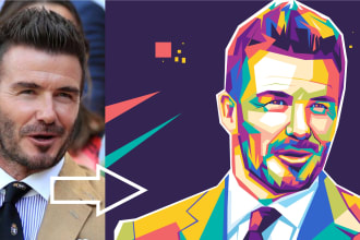 do your photo into awesome wpap pop art style 24 hours