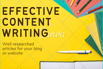 do effective content and article writing for you