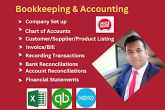 do bookkeeping and accounting in quickbooks online and excel
