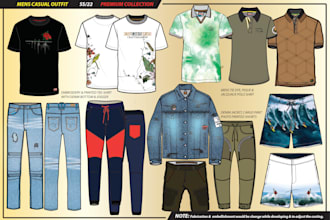 design all types of menswear clothing