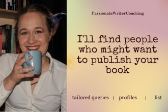 research literary agents and publishers for you to query