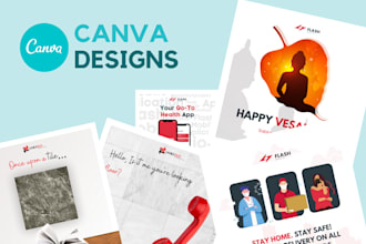 create awesome creative custom canva posts