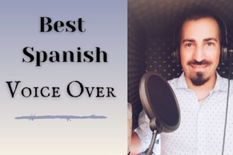 record a latin spanish voice over for your ads