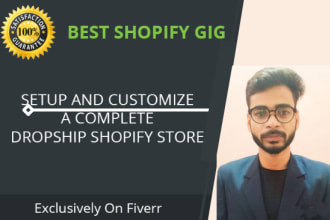 create shopify one product store, shopify developer