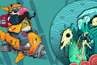 design awesome cartoonish original characters