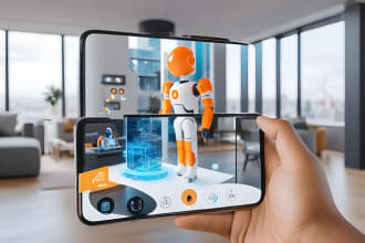 create augmented reality app for web,ios,android