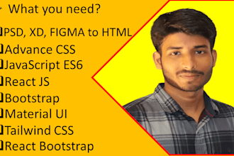 be react developer using react bootstrap