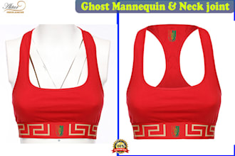 neck joint or ghost mannequin remove services