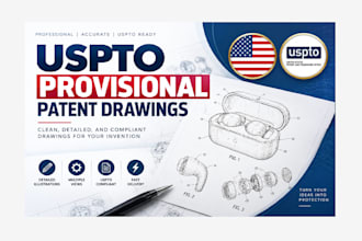prepare uspto provisional patent drawings