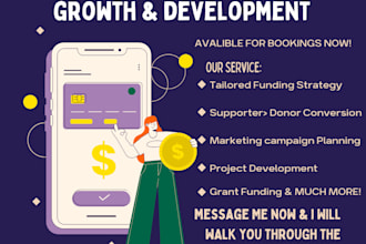 raise funds for your charity for long term growth and development