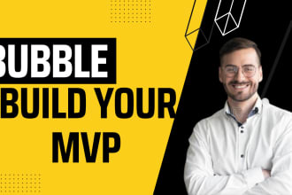 develop professional web app ,mobile app with bubble io