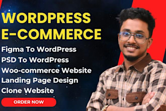 do wordpress landing page design, website rebuild, woocommerce website