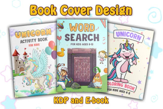 design kdp book cover and book cover design for you