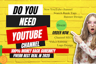 create and setup youtube channel