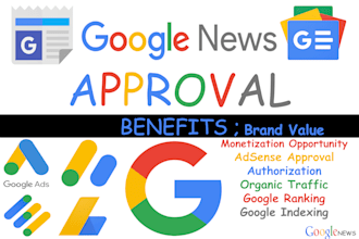 provide google news approval for your website